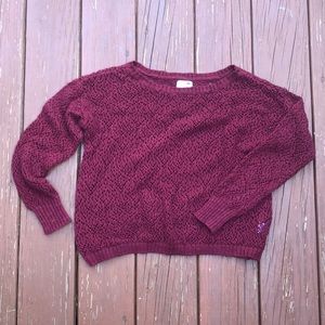 Burgundy sweater